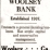 WOOLSEY BANK